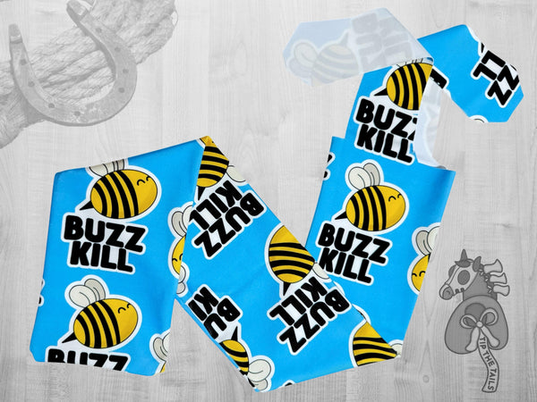Buzz Kill Equine Tail Bag, Bumble Bee Horse Tailbag for Equestrian Funny Gifts, Spring Themed Tail Bag for Equine Tail Protection