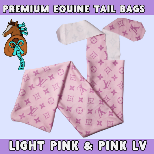 Light Pink & Pink LV Equine Tail Bag-Tip The Tails