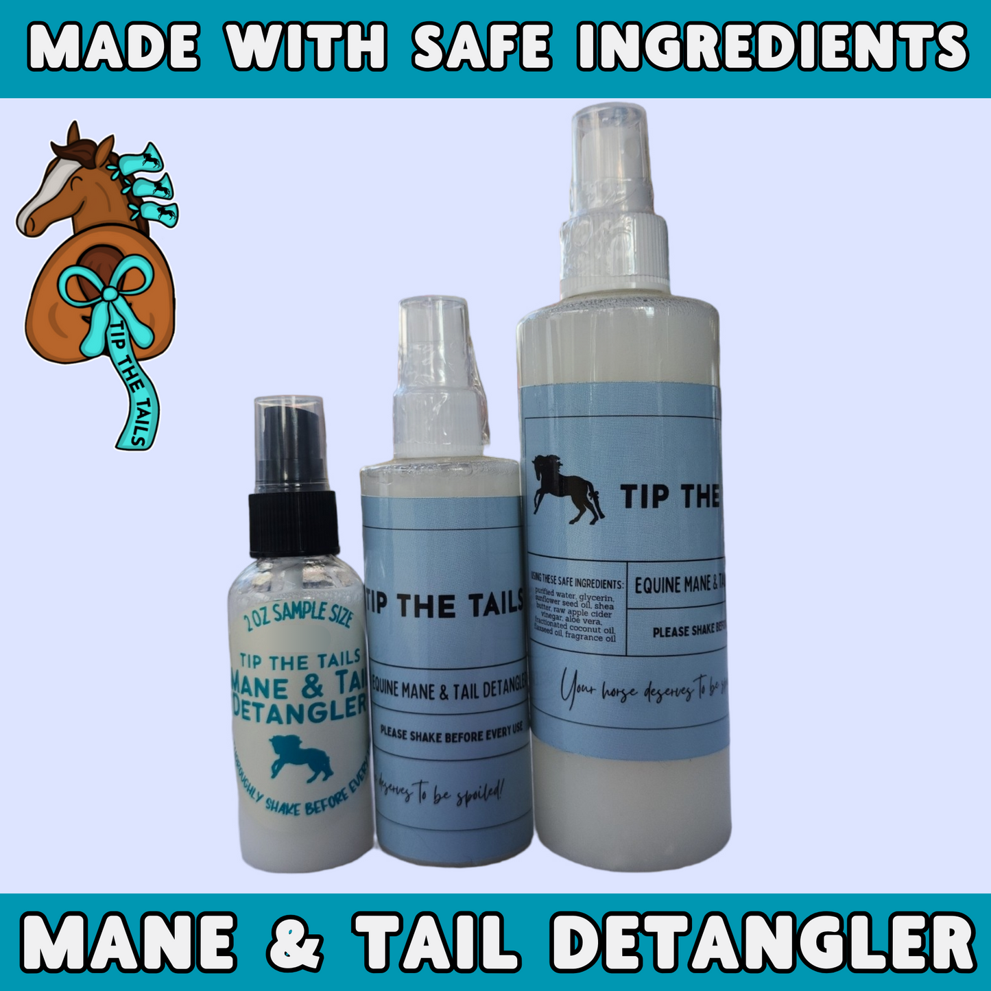 Mane & Tail Detangler (Handmade)-Tip The Tails