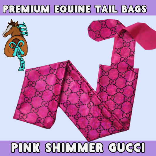 Pink Sparkle GG Equine Tail Bag-Tip The Tails