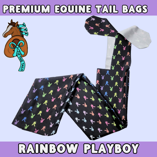 Rainbow Bunny Equine Tail Bag-Tip The Tails