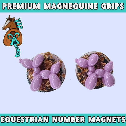 Purple Balloon Dog MagneQuine Grip Set