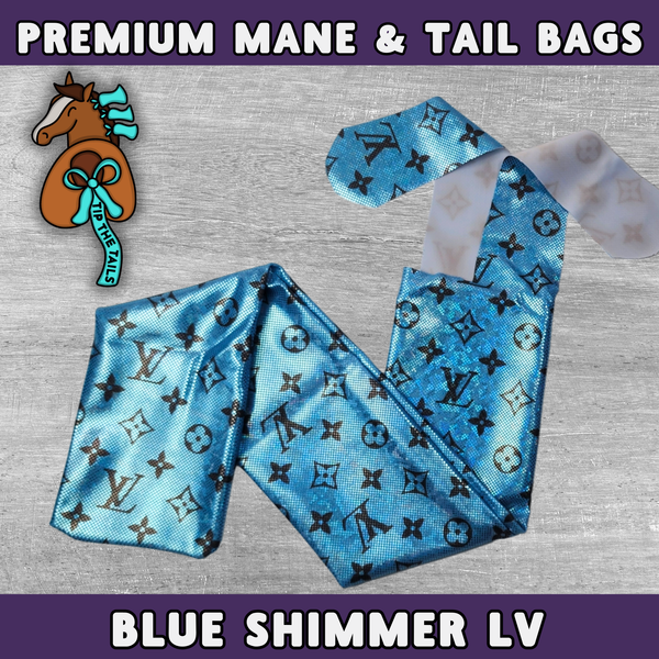 Blue Sparkle LV Equine Tail Bag