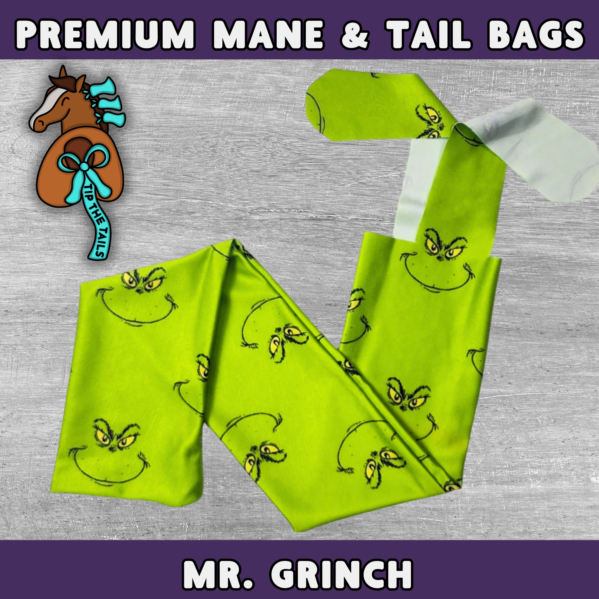 Grinchy Equine Tail Bag