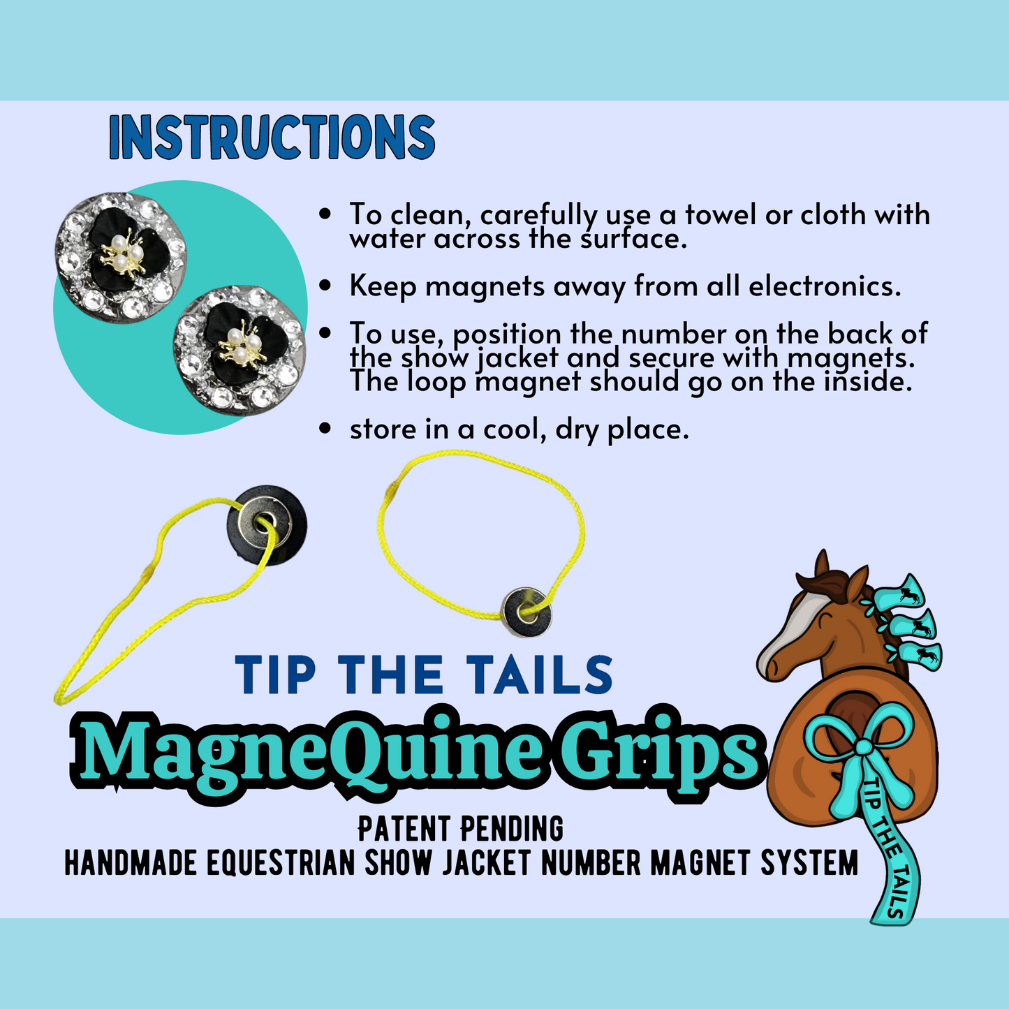 Blue Rose MagneQuine Grip Set