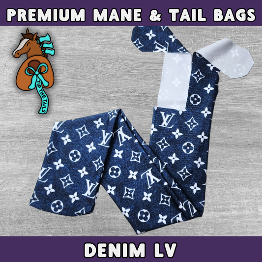 Light Denim LV Equine Tail Bag