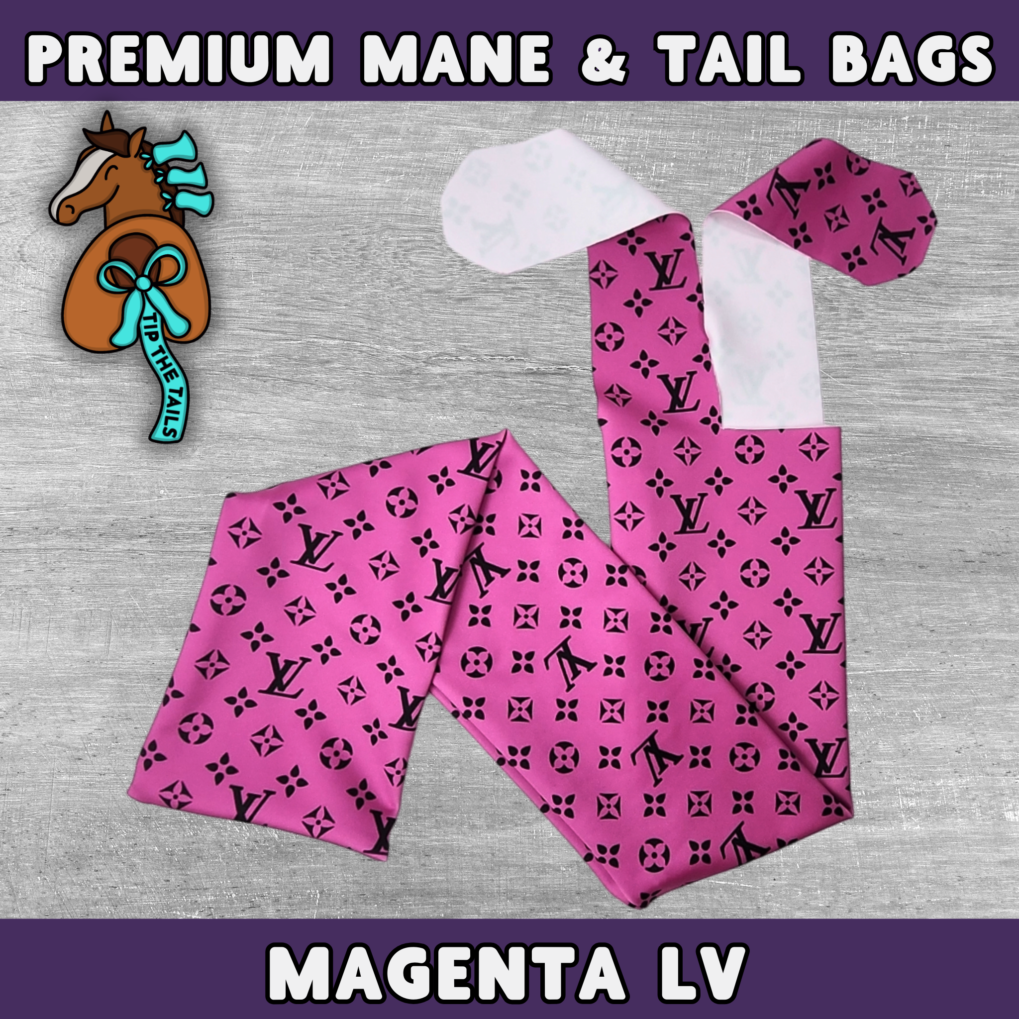 Magenta LV Equine Tail Bag