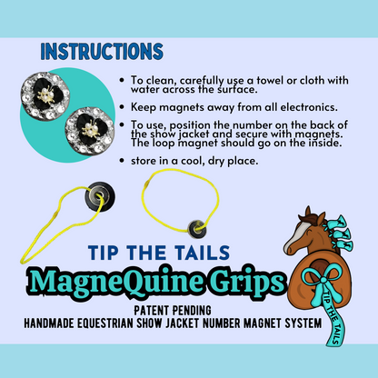 Blue Petals MagneQuine Grip Set