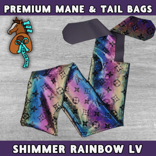 Rainbow Sparkle LV Equine Tail Bag