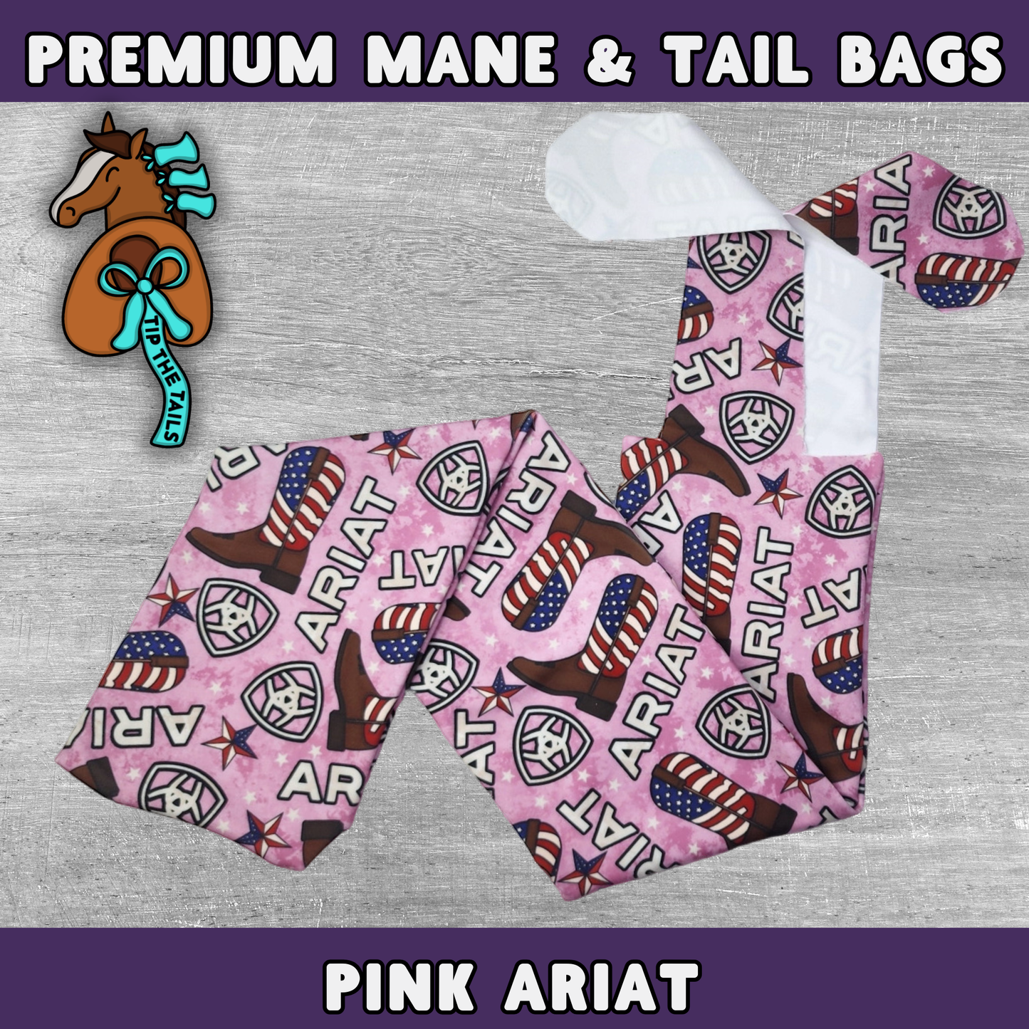 Pink Ariat Equine Tail Bag