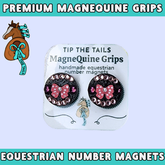 Pink Bow MagneQuine Grip Set