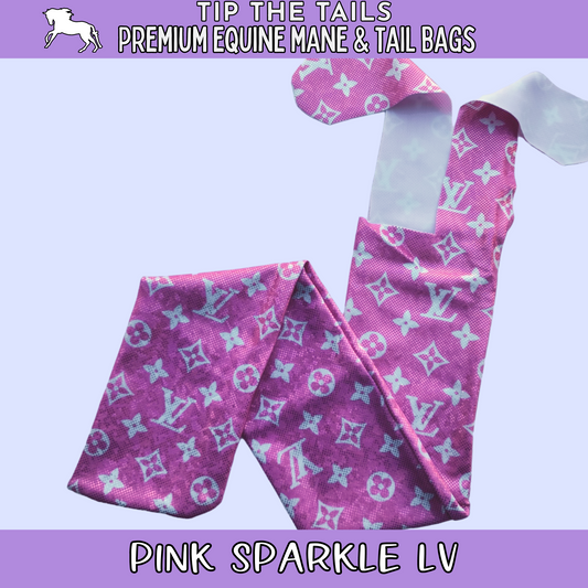 Pink Sparkle LV Tail Bag