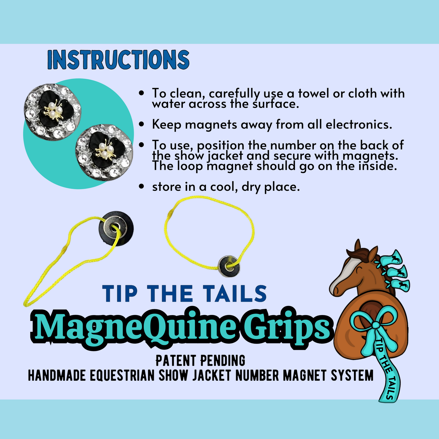 Purple Balloon Dog MagneQuine Grip Set