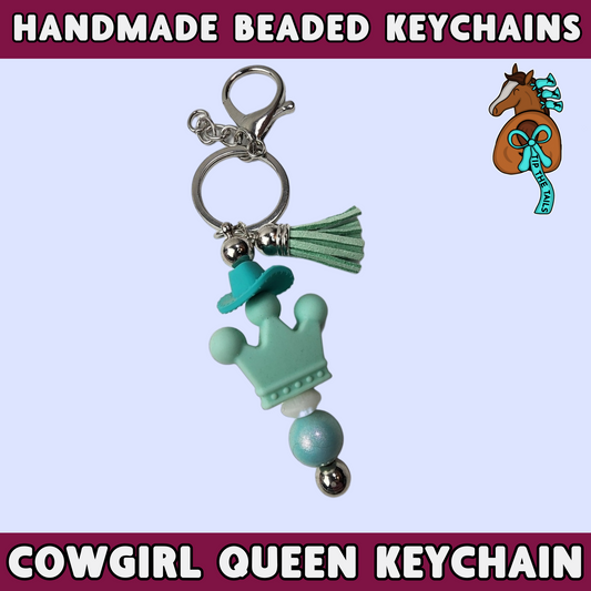 Rodeo Queen Handmade Keychain-Tip The Tails